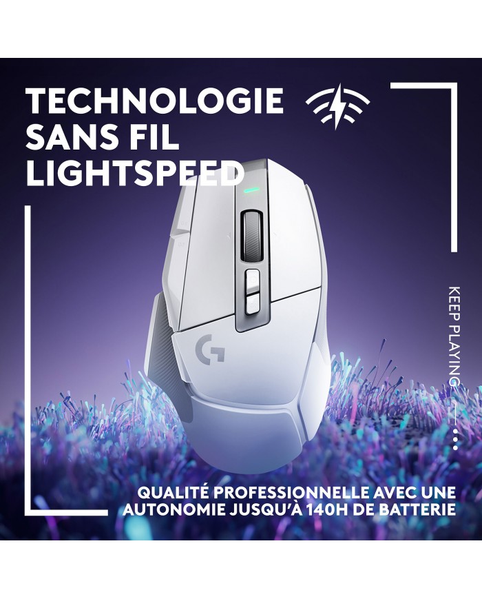Logitech G502X Lightspeed Blanc - Souris PC - Logitech Maroc