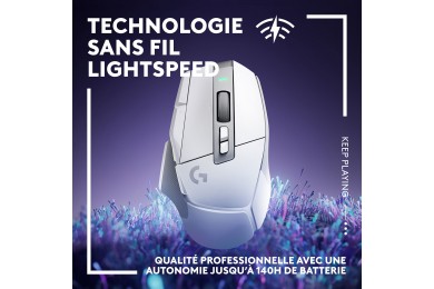 Logitech G502X Lightspeed Blanc - Souris PC - Logitech Maroc