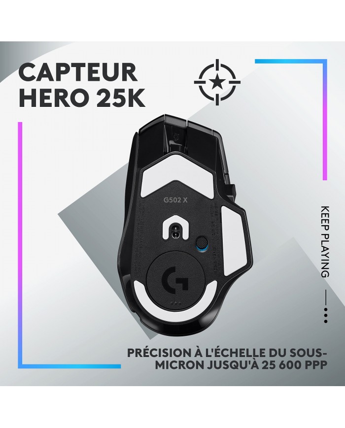Logitech G G502X Plus Noir / Souris PC  / Logitech Maroc Logitech G G502X Plus Noir / Souris PC  / Logitech Maroc