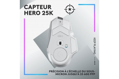 Logitech G502X Plus Blanc - Souris PC - Logitech Maroc