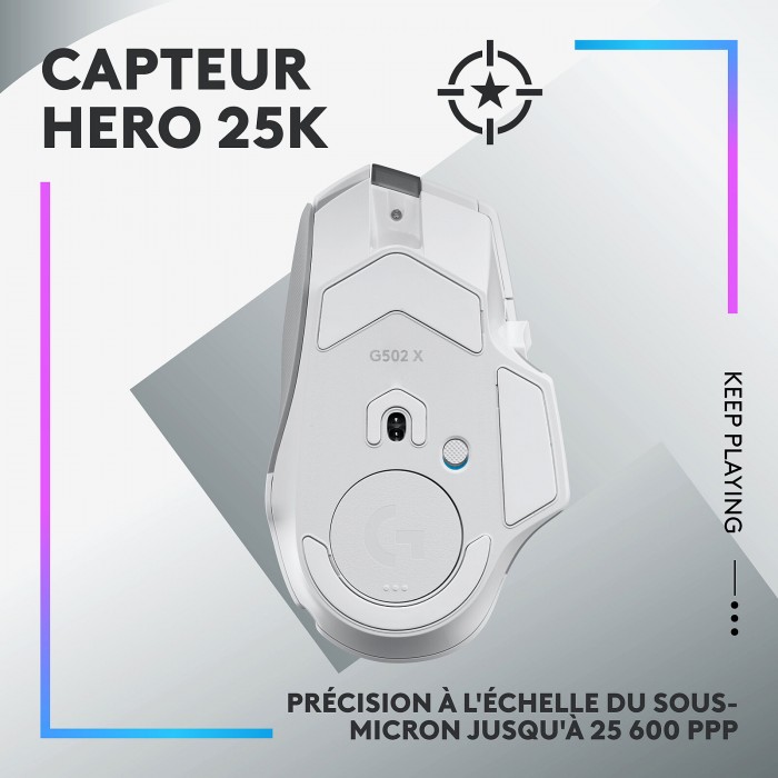 Logitech G502X Plus Blanc - Souris PC - Logitech Maroc Logitech G502X Plus Blanc - Souris PC - Logitech Maroc