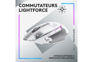 Logitech G502X Plus Blanc - Souris PC - Logitech Maroc