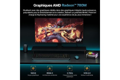 ACEMAGIC AM18 AMD Ryzen™ 7 7840HS / Mini PC / Pc Gamer Casa