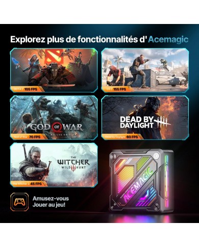 ACEMAGIC AM18 AMD Ryzen™ 7 7840HS / Mini PC / Pc Gamer Casa