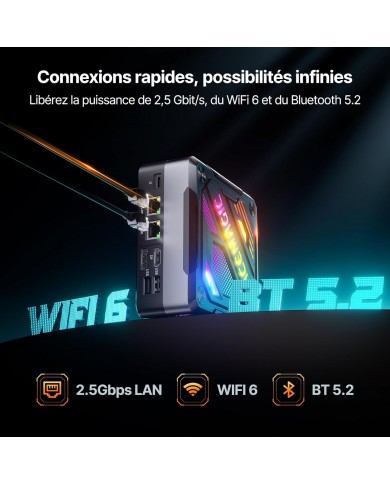 ACEMAGIC AM18 AMD Ryzen™ 7 7840HS / Mini PC / Pc Gamer Casa