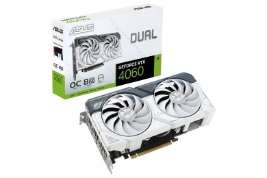 ASUS Dual GeForce RTX 4060 White OC Edition 8GB / ASUS Maroc ASUS Dual GeForce RTX 4060 White OC Edition 8GB / ASUS Maroc