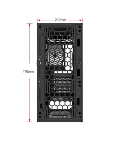 Boîtier PC Hybrok Carbon ATX ARGB | BOITIER PC GAMER| Pc Gamer Casa