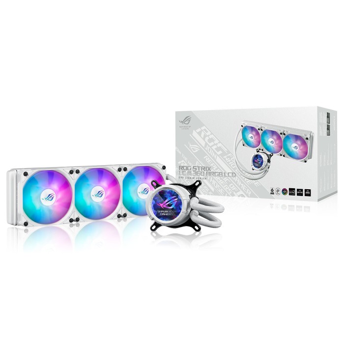 ASUS ROG Strix LC III 360 ARGB LCD White - Watercooling AiO Gaming ASUS ROG Strix LC III 360 ARGB LCD White - Watercooling AiO Gaming