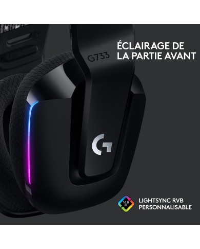 Logitech G G733 Lightspeed (Noir) - Micro-casque