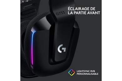 Logitech G G733 Lightspeed (Noir) - Micro-casque Logitech G G733 Lightspeed (Noir) - Micro-casque