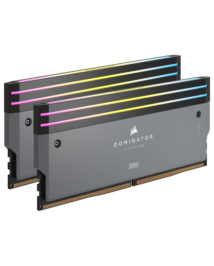 Corsair Dominator Titanium DDR5 RGB 64Go (2 x 32 Go) 6000 MHz CL30Gris | RAM PC GAMINIG| PC Gamer Casa