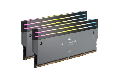 Corsair Dominator Titanium DDR5 RGB 64Go (2 x 32 Go) 6000 MHz CL30Gris | RAM PC GAMINIG| PC Gamer Casa