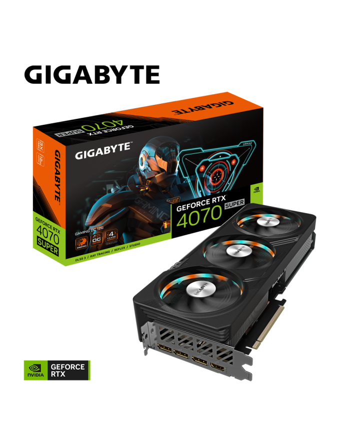 GIGABYTE RTX 4070 SUPER GAMING OC 12G GIGABYTE RTX 4070 SUPER GAMING OC 12G