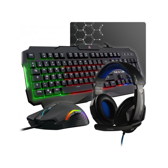 Pack PC Gamer Ryzen 5 5600GT + Moniteur 24" + pack G-lab - pcgamercasa.ma