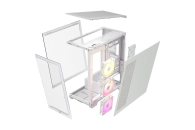 BOITIER CORSAIR 3500X ARGB (blanc) - Carte mère - Pc Gamer Casa