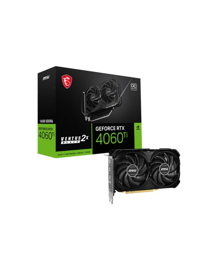 MSI GeForce RTX 4060 Ti VENTUS 2X BLACK 16G OC - Carte Graphique