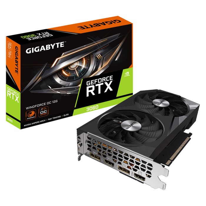 Gigabyte GeForce RTX 3060 WINDFORCE OC 12G (LHR) | Carte Graphique Gigabyte GeForce RTX 3060 WINDFORCE OC 12G (LHR) | Carte Graphique