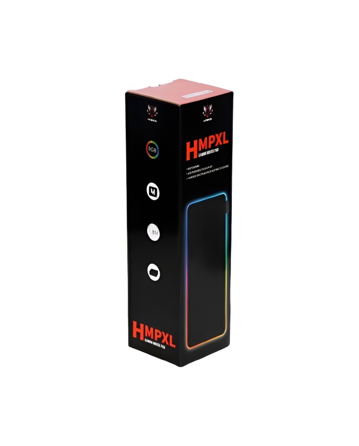 TAPIS HYBROK HMPXL RGB ( Noir )  - Tapis de souris