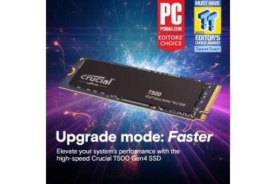 Crucial T500 2 TB (OEM) - SSD - 1 ANS GARANTIE Crucial T500 2 TB (OEM) - SSD - 1 ANS GARANTIE