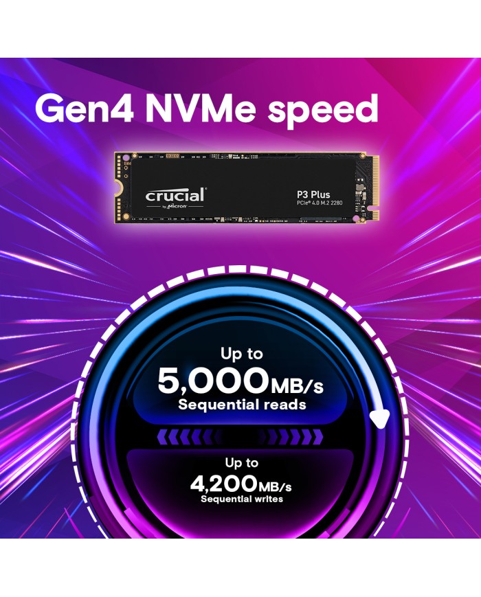 Crucial P3 Plus 2 TB (OEM) - SSD - Pc GAMER CASA Crucial P3 Plus 2 TB (OEM) - SSD - Pc GAMER CASA