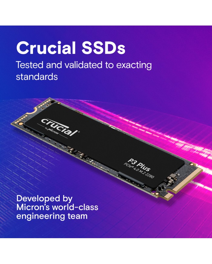 Crucial P3 Plus 2 TB (OEM) - SSD - Pc GAMER CASA Crucial P3 Plus 2 TB (OEM) - SSD - Pc GAMER CASA