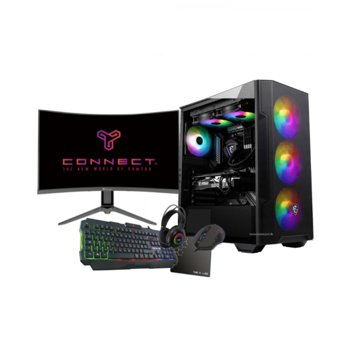 PC GAMER SETUP R5 5500 RTX3060 / CONNECT D224G 180Hz / PACK G LAB