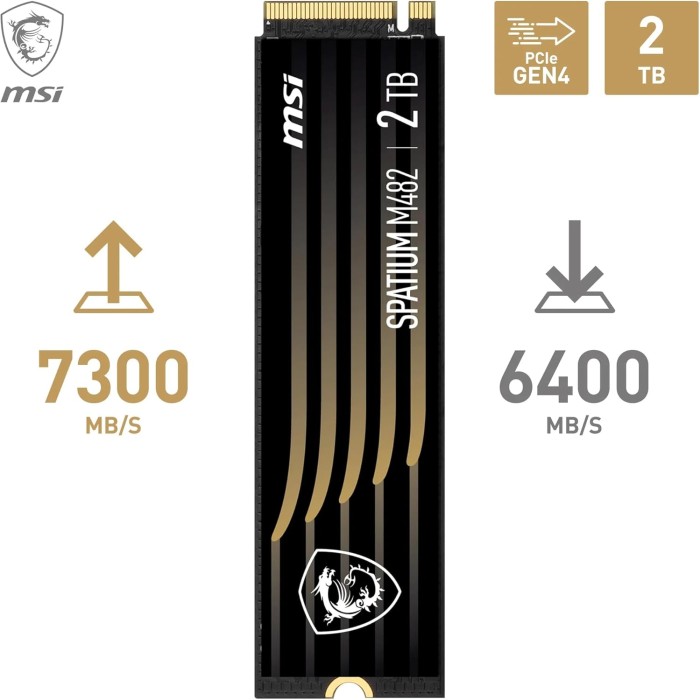 MSI SPATIUM M482 NVME 2TB - Disque SSD