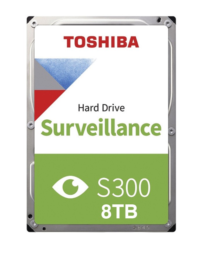 HDD Toshiba S300 Surveillance 3.5" 8TB - Disques durs HDD Toshiba S300 Surveillance 3.5" 8TB - Disques durs