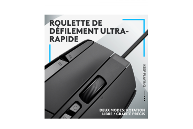 Logitech G G502X Noir - Souris PC - Garantie 1 ans