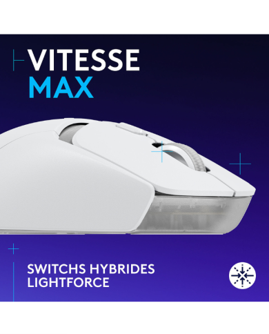 Logitech G G309 Lightspeed Blanc - Souris PC.