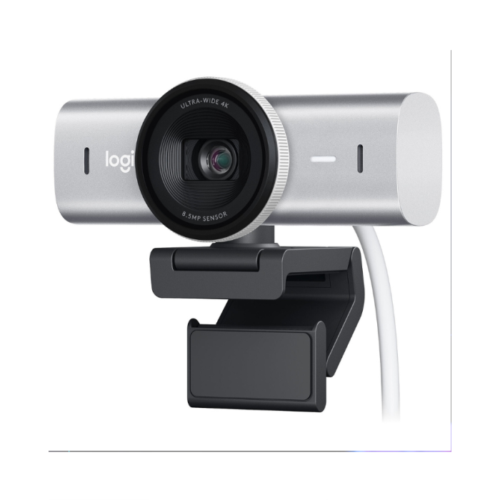 Logitech MX BRIO Gris Pâle Webcam - Ultra HD 4K