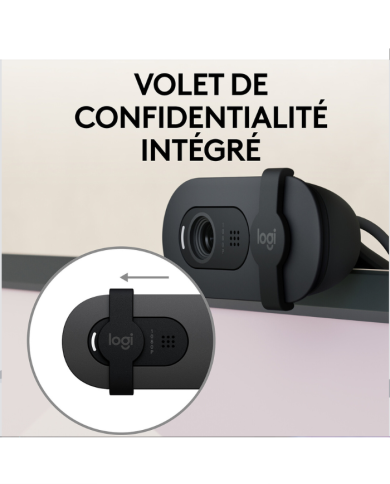 Logitech BRIO 100 (Graphite) - Webcam - Pc Gamer Casa Logitech BRIO 100 (Graphite) - Webcam - Pc Gamer Casa