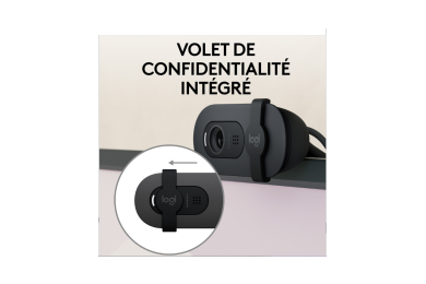 Logitech BRIO 100 (Graphite) - Webcam - Pc Gamer Casa Logitech BRIO 100 (Graphite) - Webcam - Pc Gamer Casa