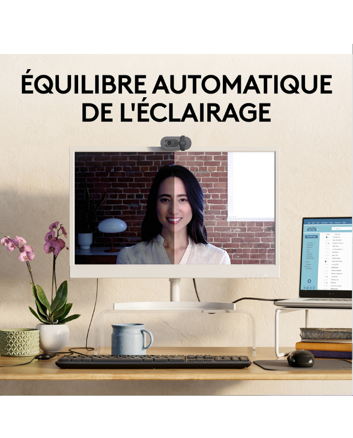 Logitech BRIO 100 (Graphite) - Webcam - Pc Gamer Casa Logitech BRIO 100 (Graphite) - Webcam - Pc Gamer Casa