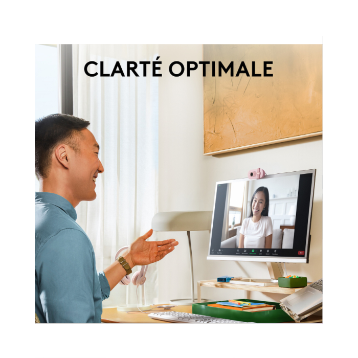 Logitech BRIO 100 (Graphite) - Webcam - Pc Gamer Casa