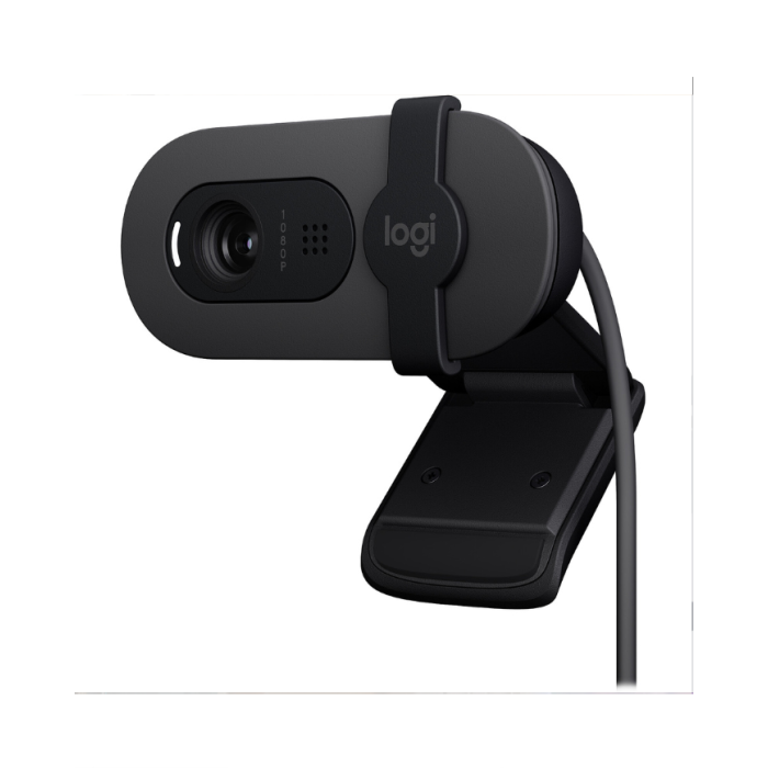 Logitech BRIO 100 (Graphite) - Webcam - Pc Gamer Casa