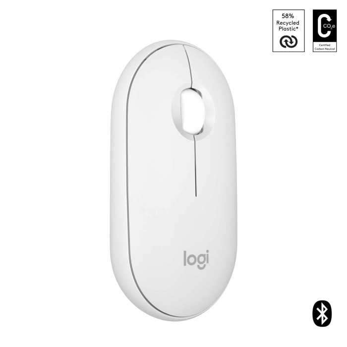 Logitech Pebble 2 M350s (Blanc) - Souris PC