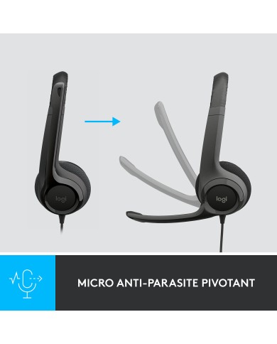 Logitech USB Headset H390 - Micro-casque - Pc Gamer Casa