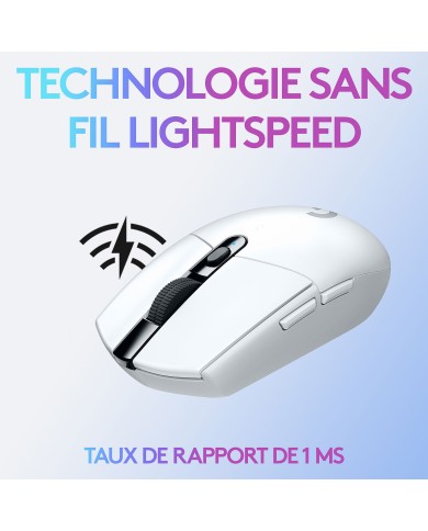 Logitech G305 Lightspeed Wireless Gaming Mouse (Blanc)