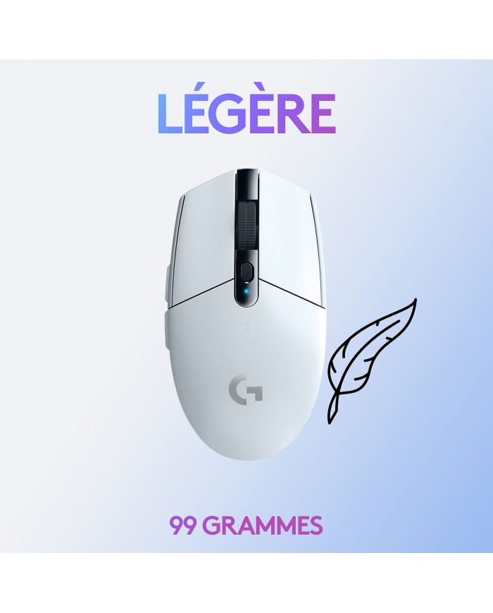 Logitech G305 Lightspeed Wireless Gaming Mouse (Blanc) Logitech G305 Lightspeed Wireless Gaming Mouse (Blanc)