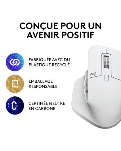 Logitech MX Master 3S (Pale Grey) - Souris PC - Pc Gamer Casa