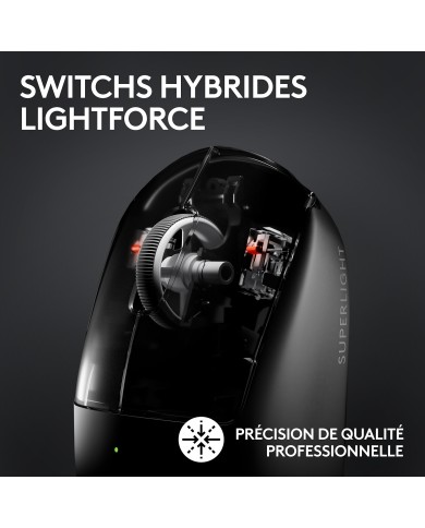 Logitech G Wireless Gaming Pro X Superlight 2 (Noir) - Souris PC