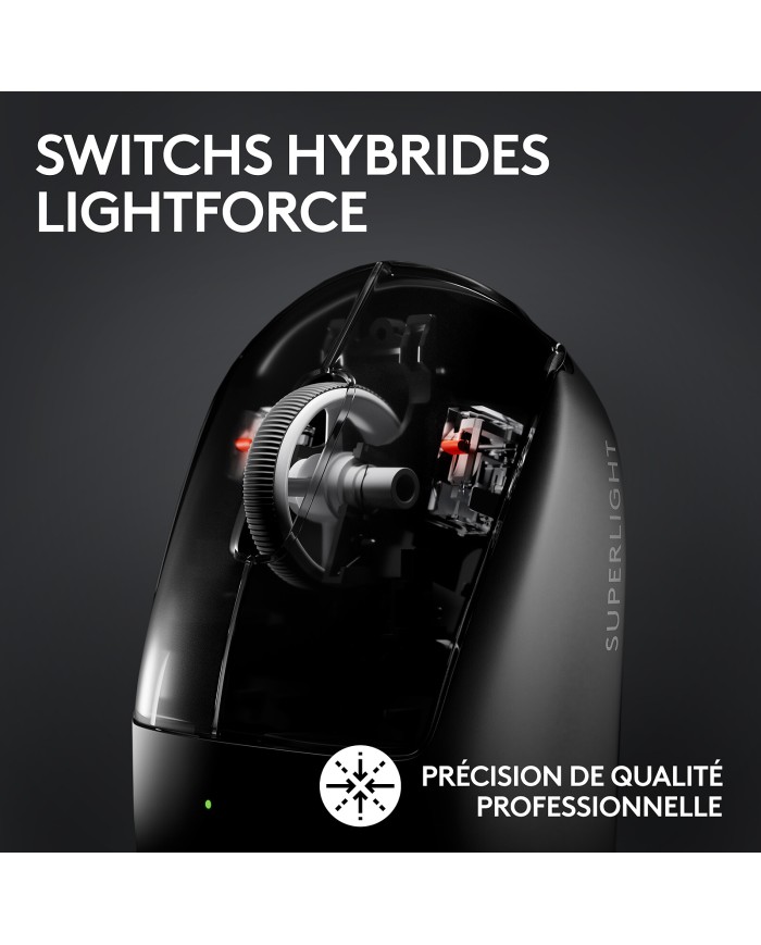 Logitech G Wireless Gaming Pro X Superlight 2 (Noir) - Souris PC