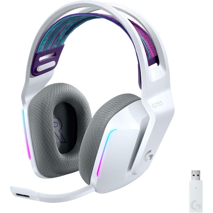Logitech G733 Lightspeed (Blanc) - Micro-casque Logitech G733 Lightspeed (Blanc) - Micro-casque