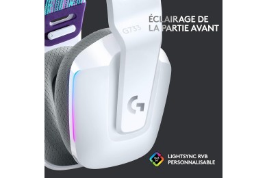 Logitech G733 Lightspeed (Blanc) - Micro-casque