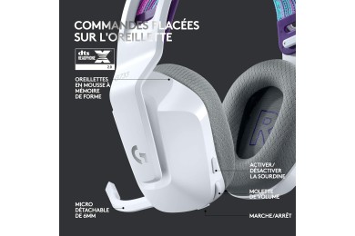 Logitech G733 Lightspeed (Blanc) - Micro-casque