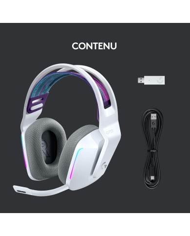 Logitech G733 Lightspeed (Blanc) - Micro-casque