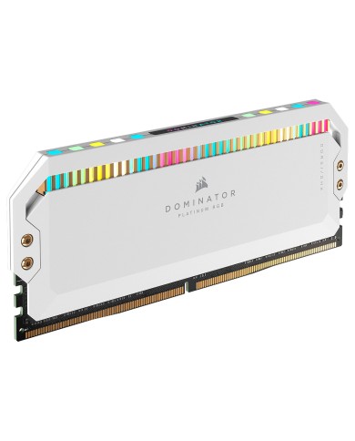 Corsair Dominator Platinum DDR5 RGB 32 Go (2 x 16 Go) 6000 MHz CL30 - Blanc - Pc Gamer Casa Corsair Dominator Platinum DDR5 RGB 32 Go (2 x 16 Go) 6000 MHz CL30 - Blanc - Pc Gamer Casa