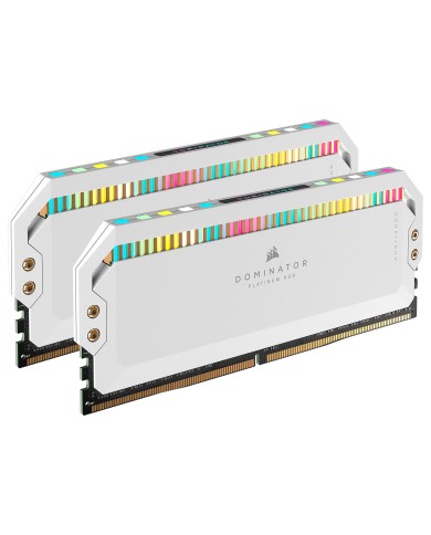 Corsair Dominator Platinum DDR5 RGB 32 Go (2 x 16 Go) 6000 MHz CL30 - Blanc - Pc Gamer Casa Corsair Dominator Platinum DDR5 RGB 32 Go (2 x 16 Go) 6000 MHz CL30 - Blanc - Pc Gamer Casa