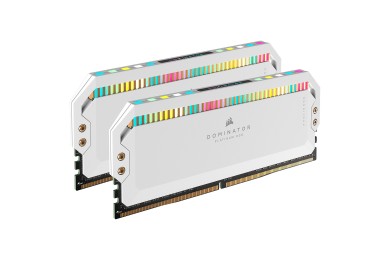 Corsair Dominator Platinum DDR5 RGB 32 Go (2 x 16 Go) 6000 MHz CL30 - Blanc - Pc Gamer Casa